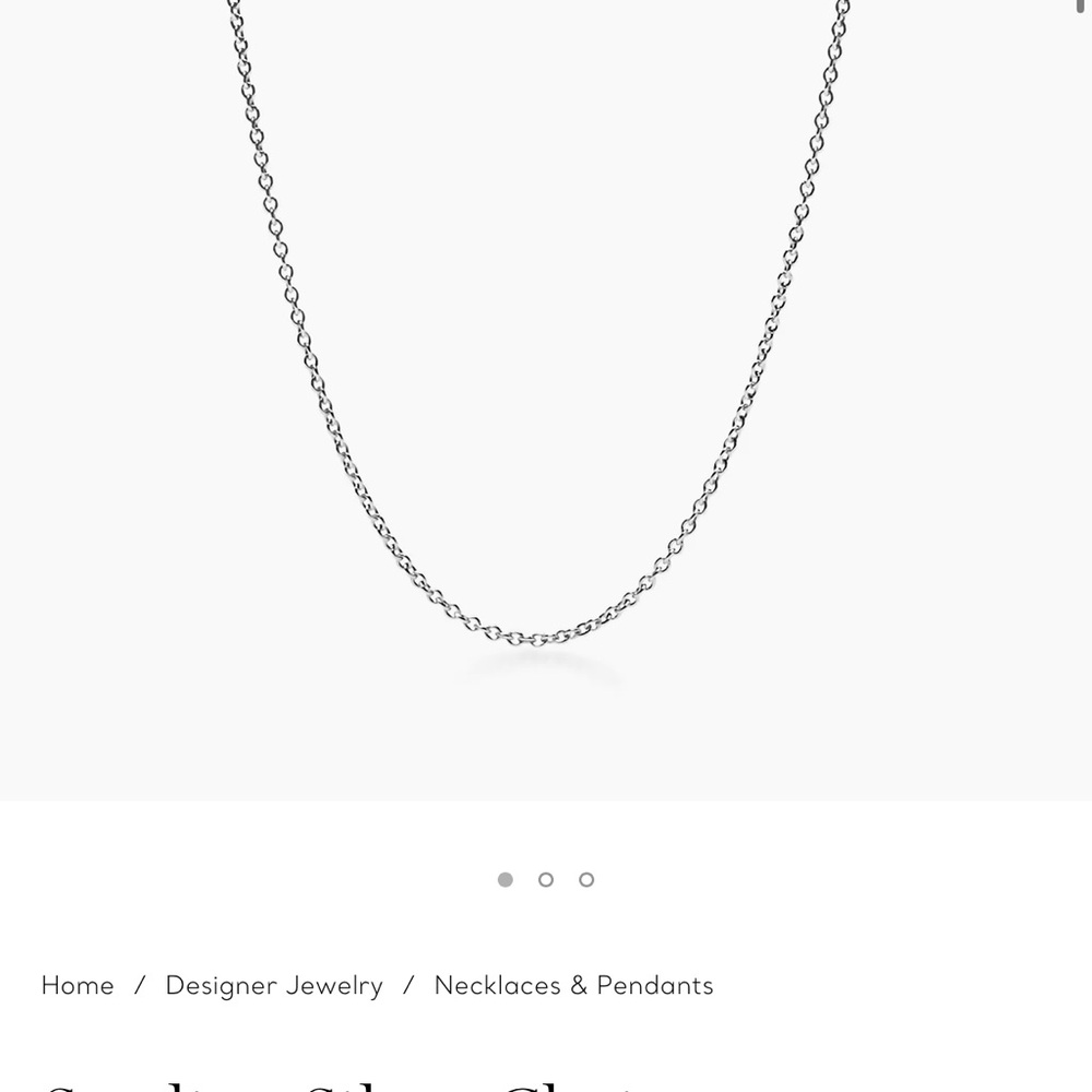 COPY - Tiffany & Co. sterling silver chain 18”